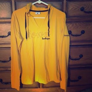 Columbia Iowa Hawkeye long sleeved hooded T